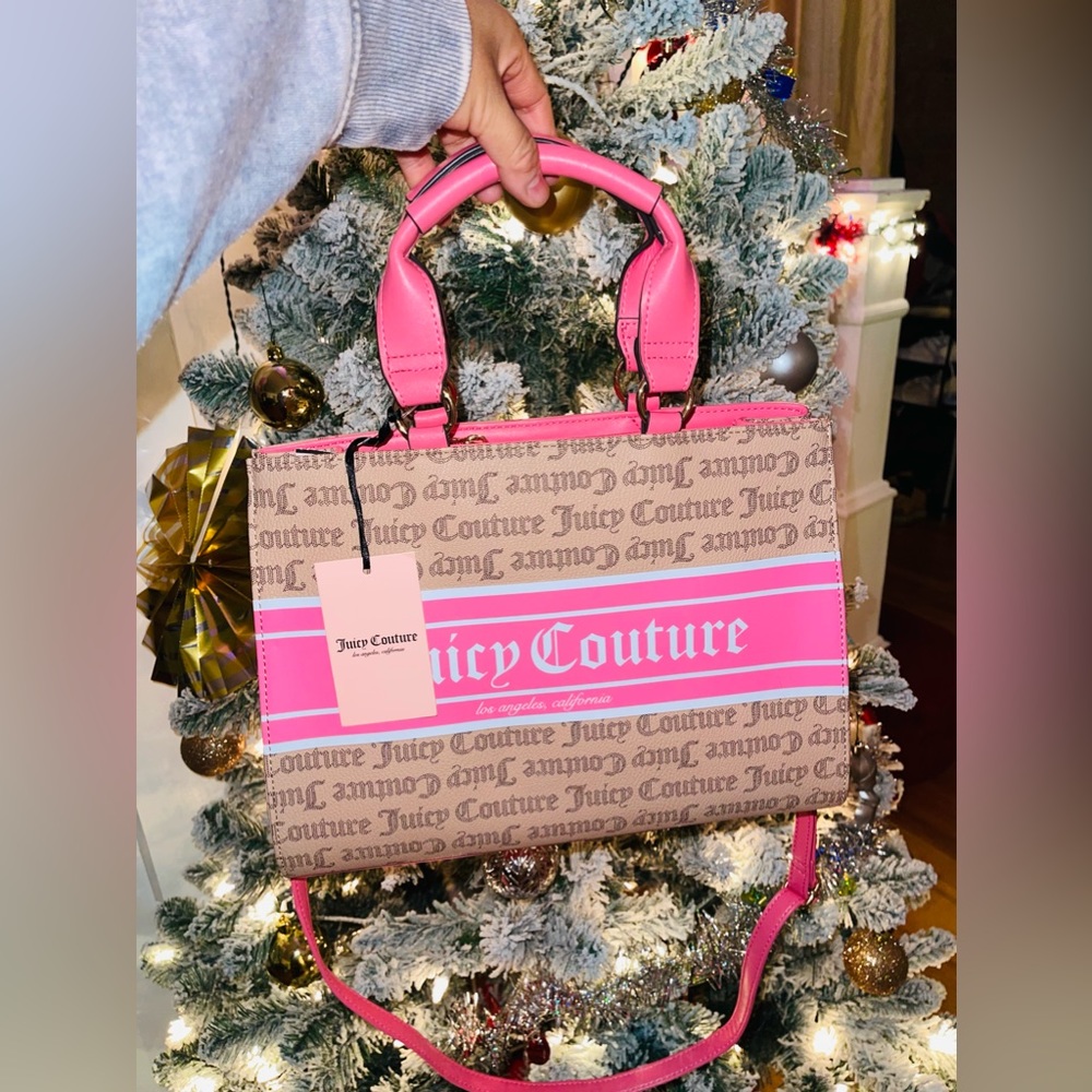 JUICY COUTURE Pink French Latte Billboard
Tote / Satchel Purse NWT